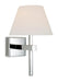 Firstlight 8639CH Fabio Wall Light - Chrome with Opal Glass - Firstlight - sparks-warehouse