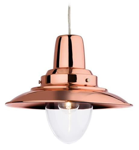 Firstlight 8645CP Fisherman Pendant - Copper with Clear Glass - Firstlight - sparks-warehouse