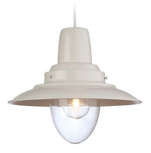 Firstlight 8645CR Fisherman Pendant - Cream with Clear Glass - Firstlight - sparks-warehouse