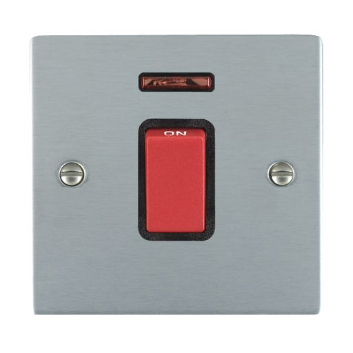 Hamilton 8645NB - Sher SC 1g 45A Double Pole+N Red Rkr/BL