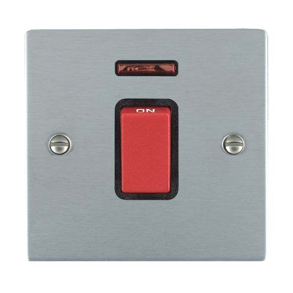 Hamilton 8645NB - Sher SC 1g 45A Double Pole+N Red Rkr/BL