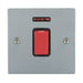 Hamilton 8645NB - Sher SC 1g 45A Double Pole+N Red Rkr/BL
