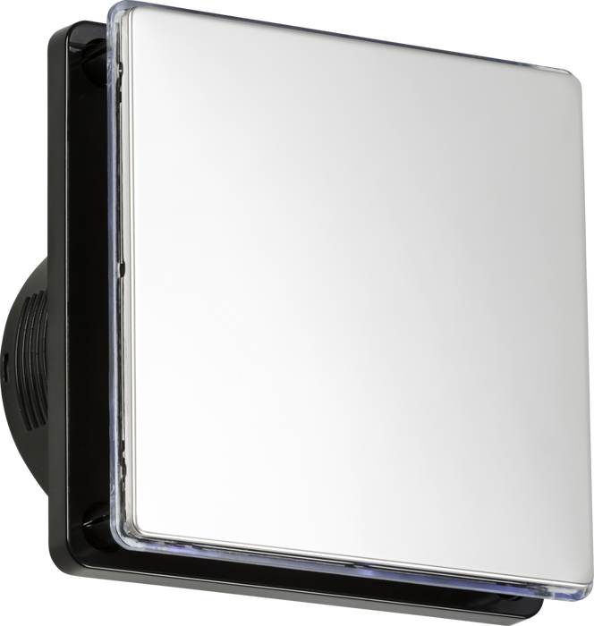 Knightsbridge 100mm/4" LED Backlit Extractor Fan with Overrun Timer - Polished Chrome Extractor Fan Knightsbridge - Sparks Warehouse