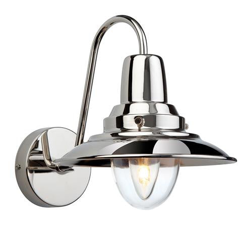 Firstlight 8686CH Fisherman Wall Light - Chrome with Clear Glass - Firstlight - sparks-warehouse