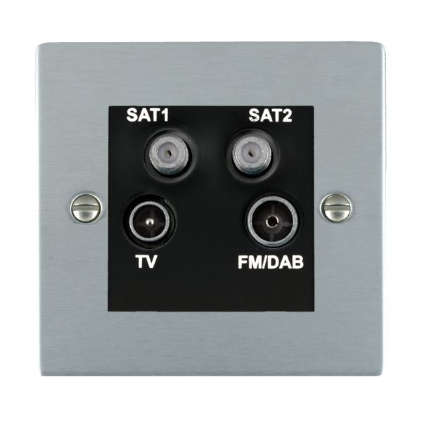 Hamilton 86DENTB - Sher SC Non-Isolated TV+FM+2XSAT BL