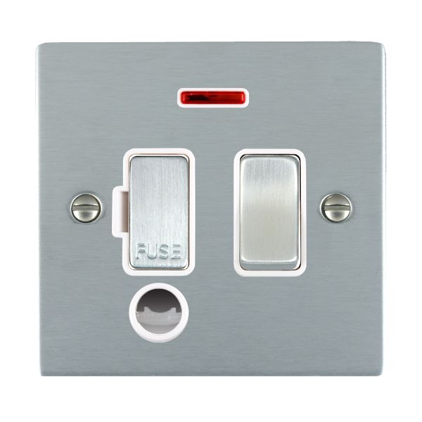 Hamilton 86SPNCSC-W - Sher SC 13A DP Fuse SP+N+CO SC/WH