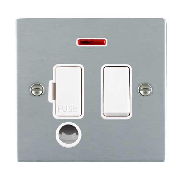 Hamilton 86SPNCWH-W - Sher SC 13A DP Fuse SP+N+CO WH/WH