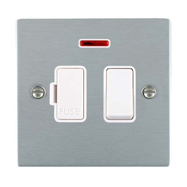 Hamilton 86SPNWH-W - Sher SC 13A DP Fused Spur+N WH/WH