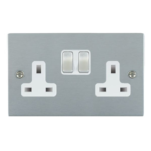 Hamilton 86SS2SC-W - Sher SC 2g 13A DP Swt Skt SC/WH