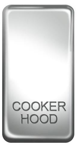 BG Nexus GRCHPC Grid Rocker Labelled  *Cooker HOOD* Chrome - BG - Sparks Warehouse