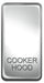 BG Nexus GRCHPC Grid Rocker Labelled  *Cooker HOOD* Chrome - BG - Sparks Warehouse