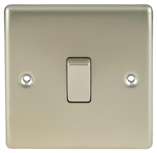 BG Nexus NPR13 Metal Pearl Nickel Intermediate Light Switch Plate 10 Amp - BG - Sparks Warehouse
