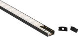 Knightsbridge 1MSURBK 1M Aluminium Profile - Surface Mount Flat in Black  Sparks Warehouse - Sparks Warehouse