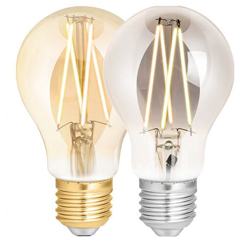 6.5W A60 Filament Lamp Amber / Smokey Wiz Connected smart bulbs 4 Lite - Sparks Warehouse