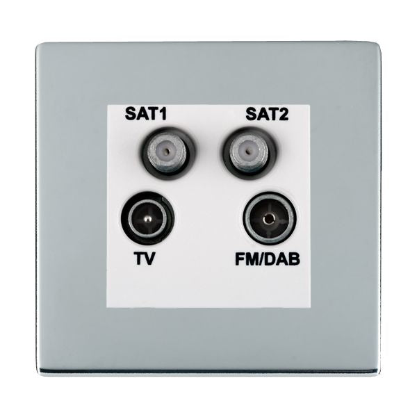 Hamilton 87CDENTW - Sher CFX BC Non-Isolated TV+FM+2XSAT WH