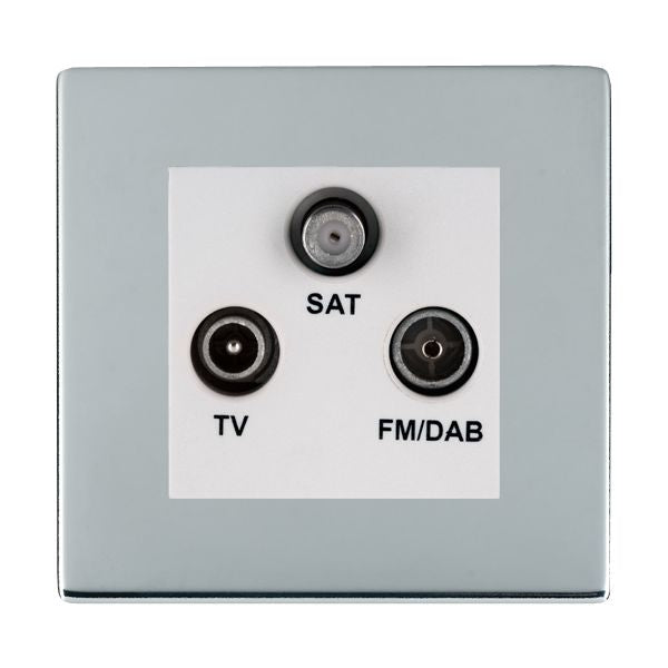 Hamilton 87CDTRIDW - Sher CFX BC Non-Isolat DAB TV+FM+SAT WH