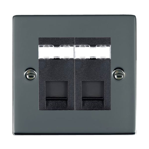 Hamilton 882J12B - Sher BK 2g RJ12 Outlet-Unshield BL