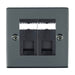 Hamilton 882J12B - Sher BK 2g RJ12 Outlet-Unshield BL