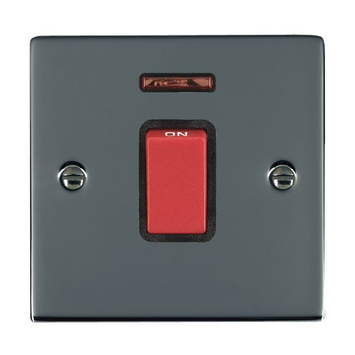 Hamilton 8845NB - Sher BK 1g 45A Double Pole+N Red Rkr/BL