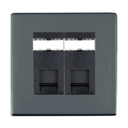 Hamilton 88C2J12B - Sher CFX BK 2g RJ12 Outlet-Unshield BL