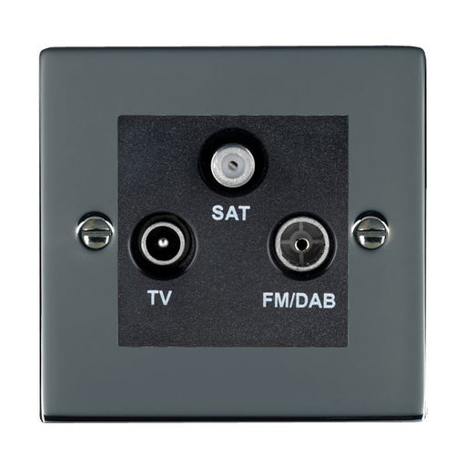 Hamilton 88DTRIDB - Sher BK Non-Isolat DAB TV+FM+SAT BL