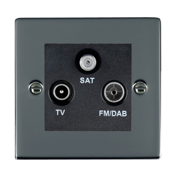 Hamilton 88DTRIDB - Sher BK Non-Isolat DAB TV+FM+SAT BL