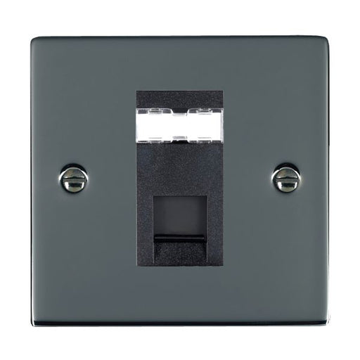 Hamilton 88J12B - Sher BK 1g RJ12 Outlet-Unshield BL