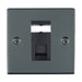 Hamilton 88J12B - Sher BK 1g RJ12 Outlet-Unshield BL