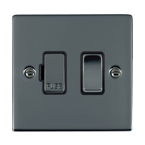 Hamilton 88SPBK-B - Sher BK 1g 13A DP Fused Spur BK/BL