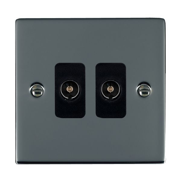 Hamilton 88TV2B - Sher BK 2g Non-Isolated TV 2in/2out BL