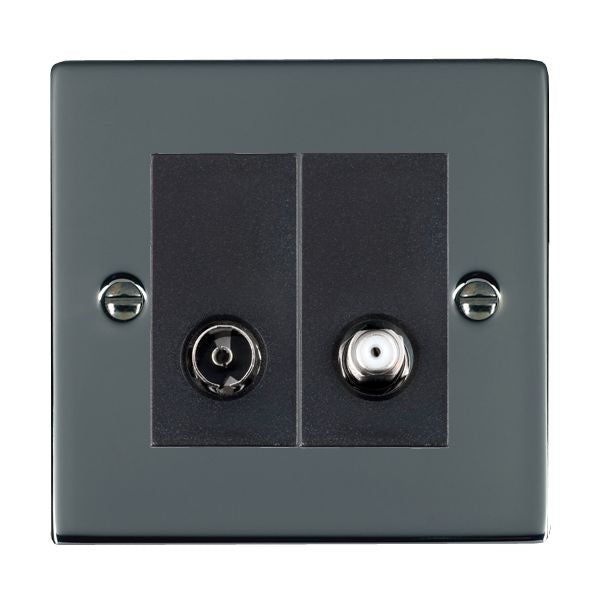 Hamilton 88TVSATB - Sher BK 2g N-Isol TV+Sat 2in/2out BL