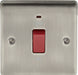 BG Nexus NBI74 Metal Brushed Iridium 45A Cooker Switch c/w Neon - BG - Sparks Warehouse