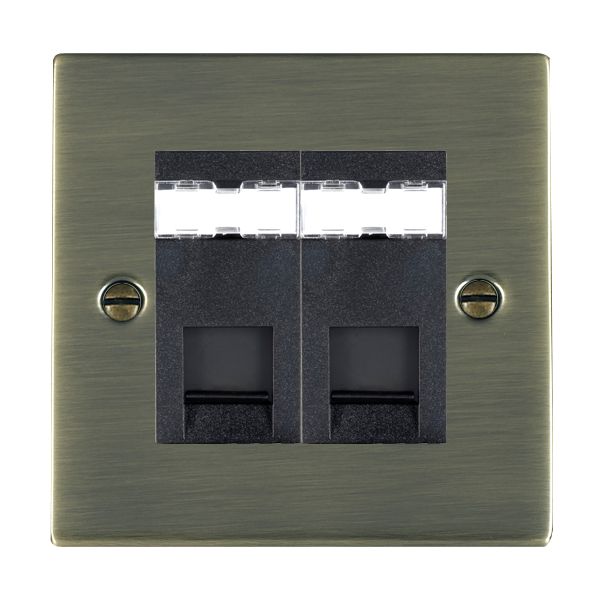 Hamilton 892J12B - Sher AB 2g RJ12 Outlet-Unshield BL