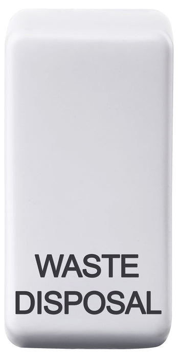 BG Nexus GRWDISW Grid Rocker Labelled *WASTE DISPOSAL* White - BG - Sparks Warehouse