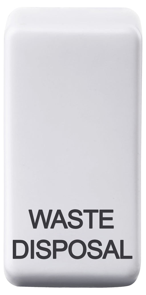 BG Nexus GRWDISW Grid Rocker Labelled *WASTE DISPOSAL* White - BG - Sparks Warehouse