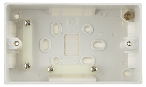 BG Nexus 978 2 Gang Rectangular Surface Pattress Box - 45mm - BG - sparks-warehouse