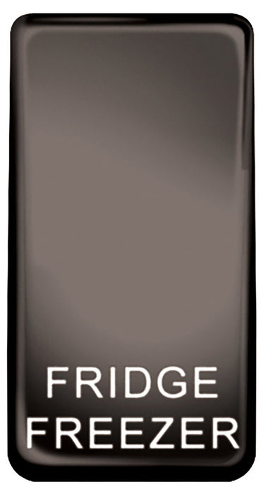 BG Nexus GRFFBN Grid Rocker Labelled  *FRIDGE FREEZER* Black Nickel - BG - Sparks Warehouse