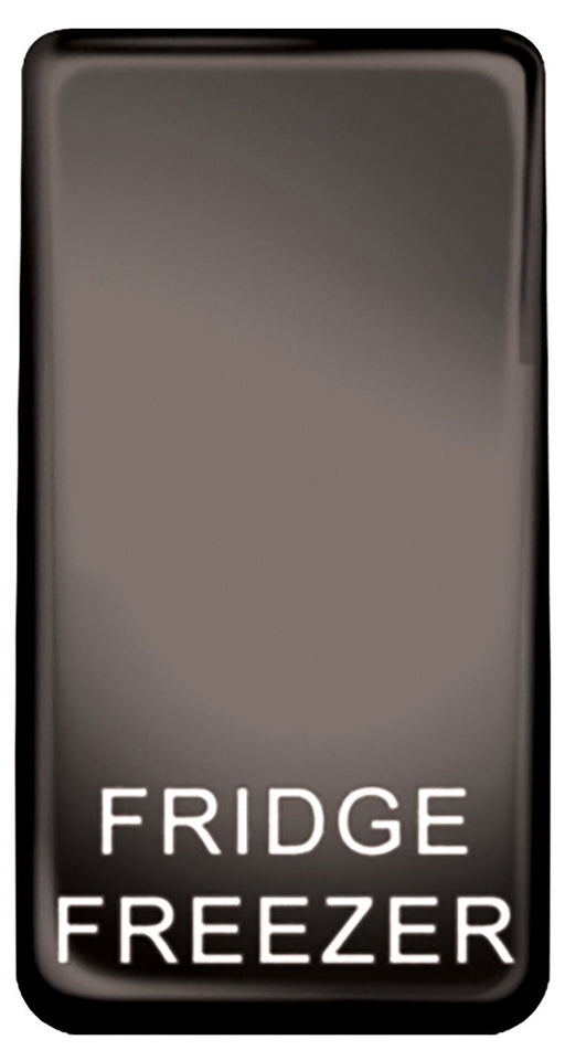 BG Nexus GRFFBN Grid Rocker Labelled  *FRIDGE FREEZER* Black Nickel - BG - Sparks Warehouse