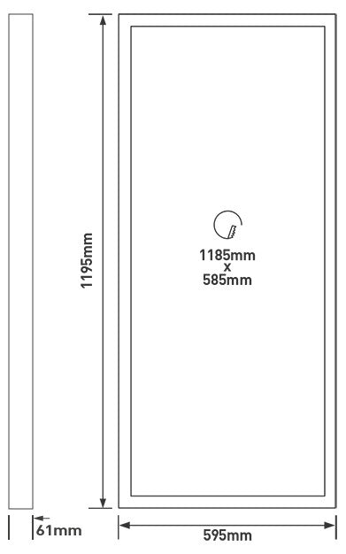 BG LPB61250D48 LED Panel Rect 35W - BG - Sparks Warehouse