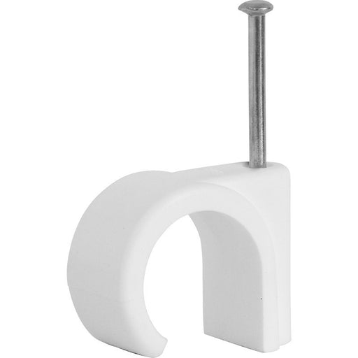 BG CCR8/100 Round Clip 8mm White Pk=100 - BG - Sparks Warehouse