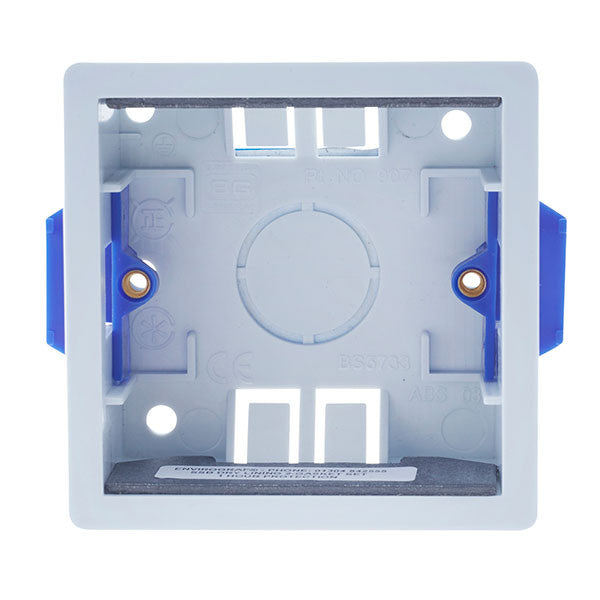 BG 907 1 Gang Square 35mm Dry Lining Box - BG - Sparks Warehouse