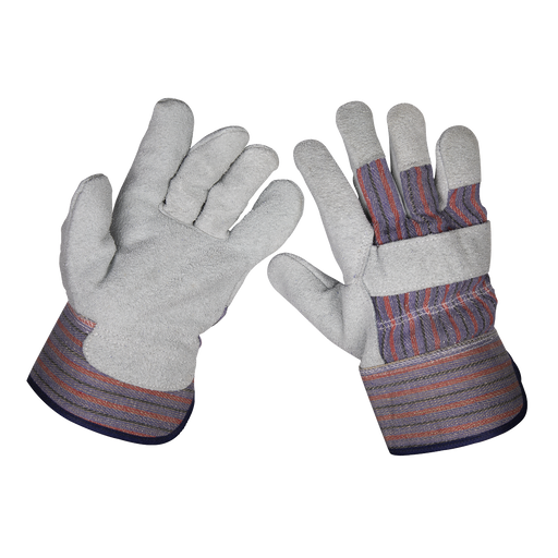 Sealey - 9101/B120 Standard Rigger's Gloves - Pack of 120 Pairs Safety Products Sealey - Sparks Warehouse