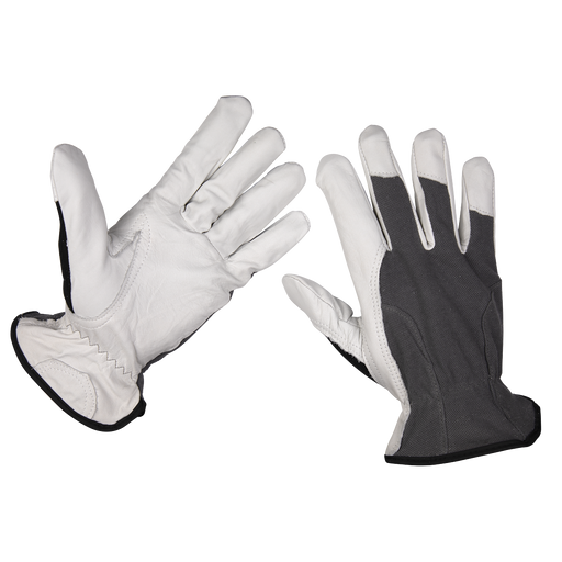 Sealey - 9136L Super Cool Hide Gloves Large - Pair Safety Products Sealey - Sparks Warehouse