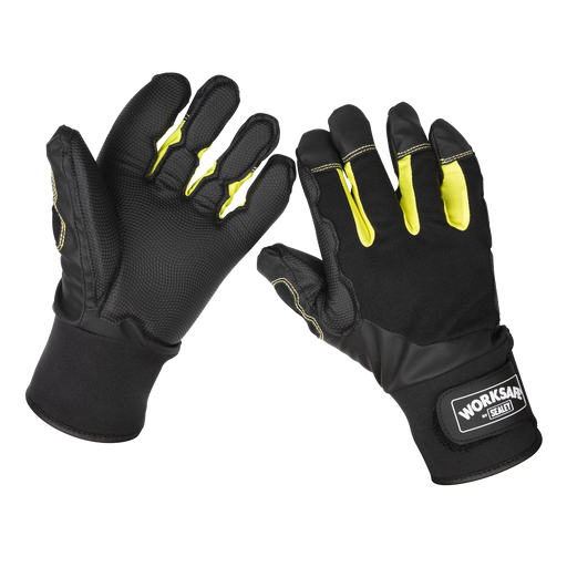 Sealey - 9142L Anti-Vibration Gloves Large - Pair Safety Products Sealey - Sparks Warehouse