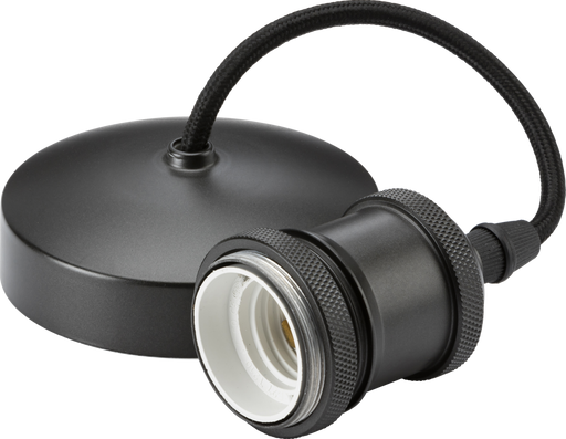 Knightsbridge 8271SB 6" E27 Vintage Pendant Set - Smoked Bronze ML Knightsbridge - Sparks Warehouse