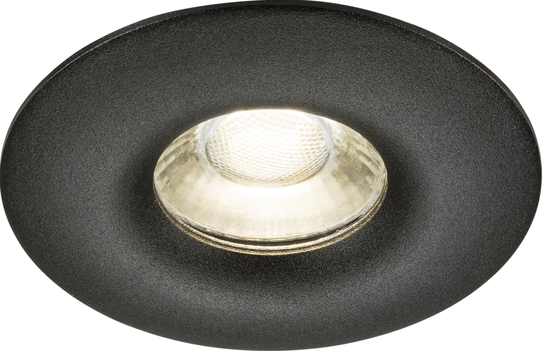 Knightsbridge ODA1FRB Odina Single Fixed Round Downlight Black ML Knightsbridge - Sparks Warehouse