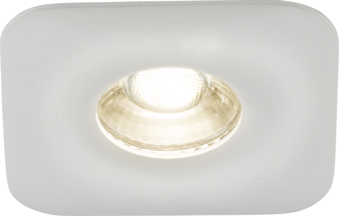 Knightsbridge ODA1FSW Odina Single Fixed Square Downlight White ML Knightsbridge - Sparks Warehouse