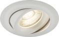 Knightsbridge ODA1TRW Odina Single Tilt Round Downlight White ML Knightsbridge - Sparks Warehouse
