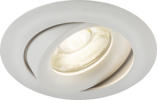 Knightsbridge ODA1TRW Odina Single Tilt Round Downlight White ML Knightsbridge - Sparks Warehouse