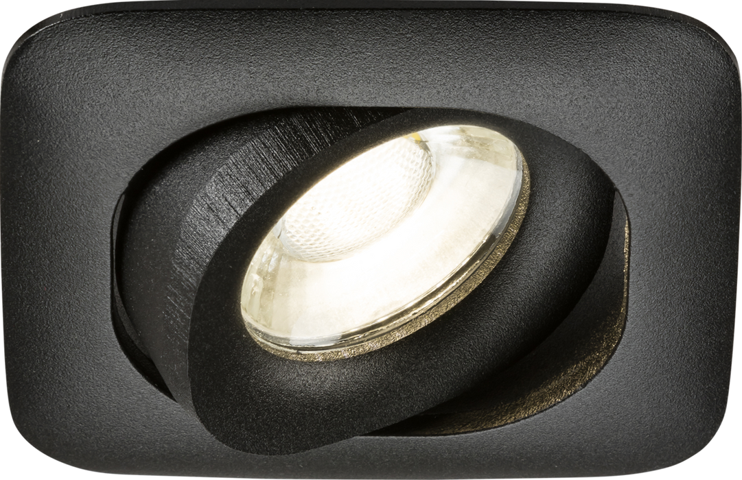 Knightsbridge ODA1TSB Odina Single Tilt Square Downlight Black ML Knightsbridge - Sparks Warehouse